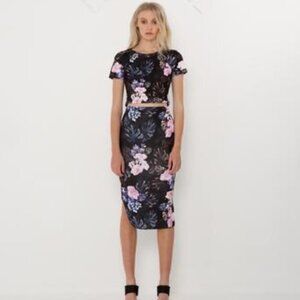 The Fifth Label Remix Crop Top and Skirt 2 Pieces